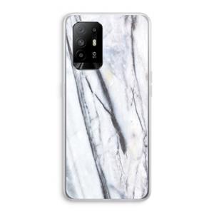 CaseCompany Gestreepte marmer: Oppo A95 5G Transparant Hoesje