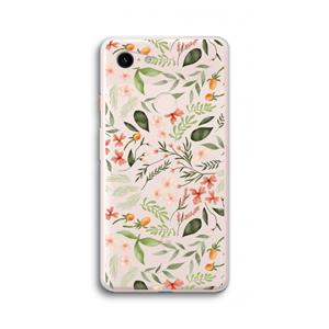 CaseCompany Sweet little flowers: Google Pixel 3 XL Transparant Hoesje