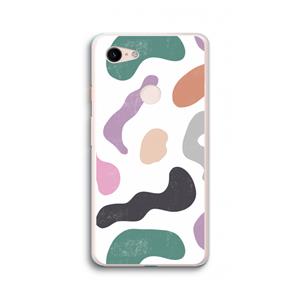CaseCompany Memphis Shapes: Google Pixel 3 XL Transparant Hoesje
