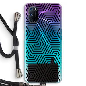 CaseCompany Magic pattern: Oppo A92 Transparant Hoesje met koord