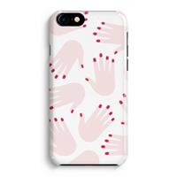 CaseCompany Hands pink: Volledig Geprint iPhone 7 Hoesje