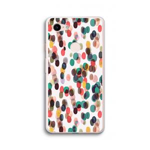 CaseCompany Tropical Dots: Google Pixel 3 XL Transparant Hoesje