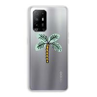CaseCompany Palmboom: Oppo A95 5G Transparant Hoesje