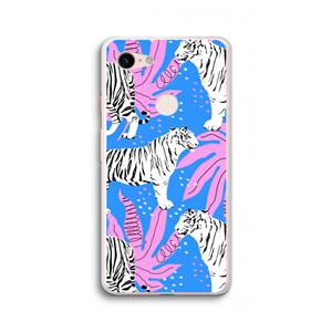 CaseCompany Tijger: Google Pixel 3 XL Transparant Hoesje