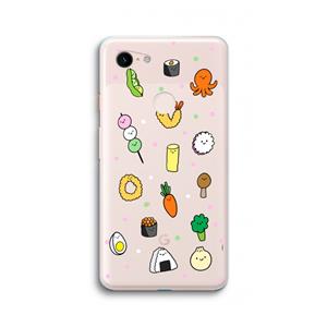 CaseCompany Happy bento friends: Google Pixel 3 XL Transparant Hoesje