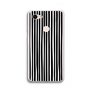 CaseCompany Stripes: Google Pixel 3 XL Transparant Hoesje