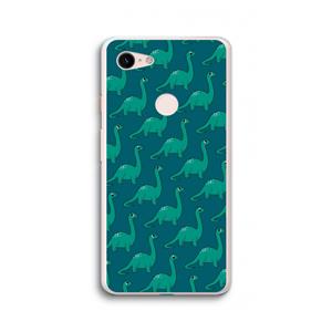 CaseCompany Diplodocus: Google Pixel 3 XL Transparant Hoesje