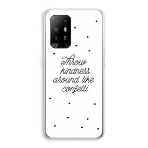 CaseCompany Confetti: Oppo A95 5G Transparant Hoesje