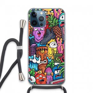 CaseCompany Vexx Mixtape: iPhone 13 Pro Max Transparant Hoesje met koord
