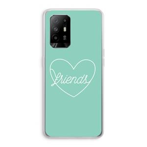 CaseCompany Friends heart pastel: Oppo A95 5G Transparant Hoesje