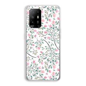 CaseCompany Sierlijke bloemen: Oppo A95 5G Transparant Hoesje