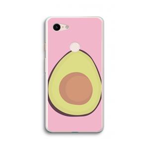 CaseCompany Avocado: Google Pixel 3 XL Transparant Hoesje