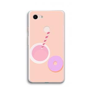 CaseCompany Donut: Google Pixel 3 XL Transparant Hoesje