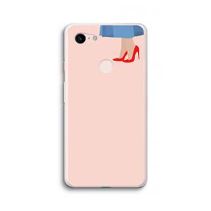 CaseCompany High heels: Google Pixel 3 XL Transparant Hoesje