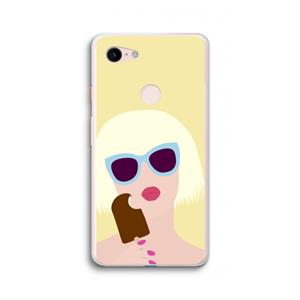 CaseCompany Ice cream: Google Pixel 3 XL Transparant Hoesje