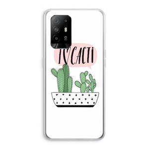 CaseCompany I love cacti: Oppo A95 5G Transparant Hoesje