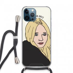 CaseCompany Ashley: iPhone 13 Pro Max Transparant Hoesje met koord