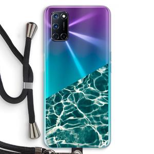 CaseCompany Weerkaatsing water: Oppo A92 Transparant Hoesje met koord