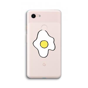 CaseCompany Spiegelei: Google Pixel 3 XL Transparant Hoesje