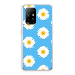 CaseCompany Margrietjes: Oppo A95 5G Transparant Hoesje