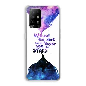 CaseCompany Stars quote: Oppo A95 5G Transparant Hoesje