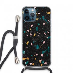 CaseCompany Terrazzo N°10: iPhone 13 Pro Max Transparant Hoesje met koord