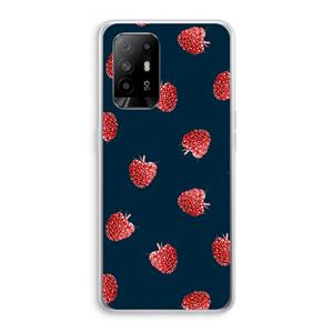 CaseCompany Framboosjes: Oppo A95 5G Transparant Hoesje