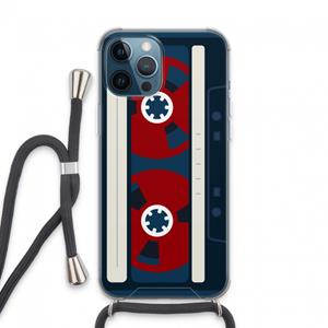 CaseCompany Here's your tape: iPhone 13 Pro Max Transparant Hoesje met koord