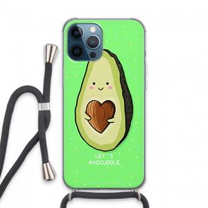 CaseCompany Avocuddle: iPhone 13 Pro Max Transparant Hoesje met koord