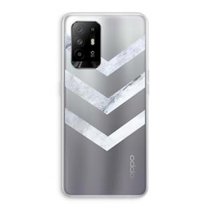 CaseCompany Marmeren pijlen: Oppo A95 5G Transparant Hoesje