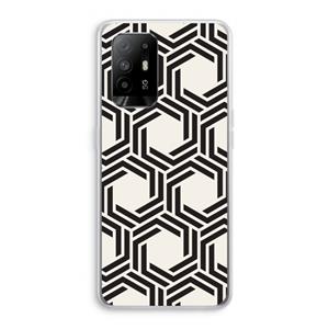 CaseCompany Geometrisch patroon: Oppo A95 5G Transparant Hoesje