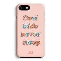 CaseCompany Cool Kids Never Sleep: Volledig Geprint iPhone 7 Hoesje