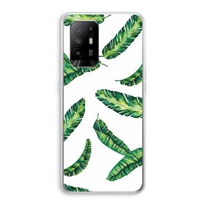 CaseCompany Lange bladeren: Oppo A95 5G Transparant Hoesje