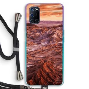 CaseCompany Mars: Oppo A92 Transparant Hoesje met koord