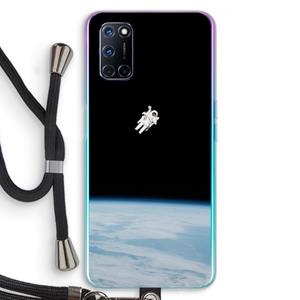 CaseCompany Alone in Space: Oppo A92 Transparant Hoesje met koord