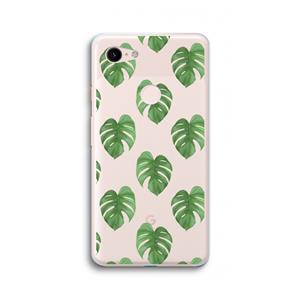 CaseCompany Monstera leaves: Google Pixel 3 XL Transparant Hoesje