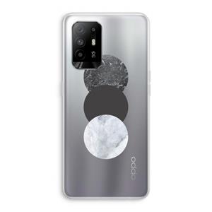 CaseCompany Marmeren cirkels: Oppo A95 5G Transparant Hoesje