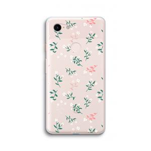 CaseCompany Small white flowers: Google Pixel 3 XL Transparant Hoesje