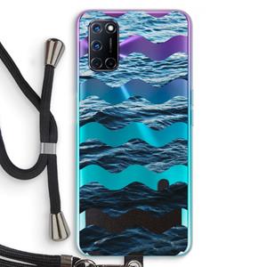 CaseCompany Oceaan: Oppo A92 Transparant Hoesje met koord