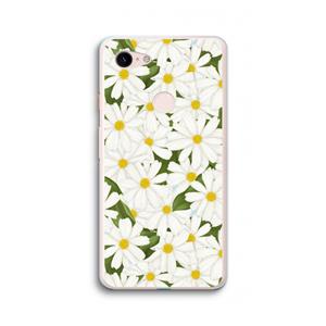 CaseCompany Summer Daisies: Google Pixel 3 XL Transparant Hoesje
