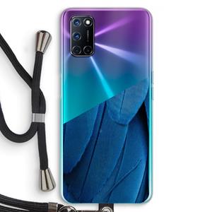 CaseCompany Pauw: Oppo A92 Transparant Hoesje met koord