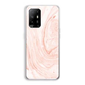 CaseCompany Peach bath: Oppo A95 5G Transparant Hoesje