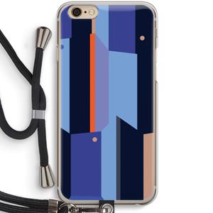 CaseCompany Gestalte 3: iPhone 6 / 6S Transparant Hoesje met koord