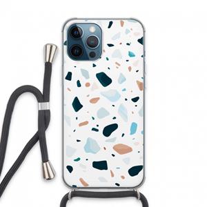 CaseCompany Terrazzo N°13: iPhone 13 Pro Max Transparant Hoesje met koord