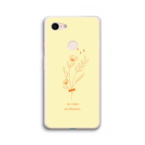 CaseCompany No rain no flowers: Google Pixel 3 XL Transparant Hoesje