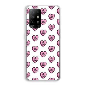 CaseCompany GIRL POWER: Oppo A95 5G Transparant Hoesje