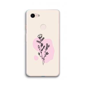 CaseCompany Roses are red: Google Pixel 3 XL Transparant Hoesje