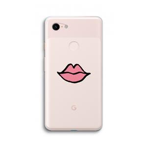 CaseCompany Kusje: Google Pixel 3 XL Transparant Hoesje