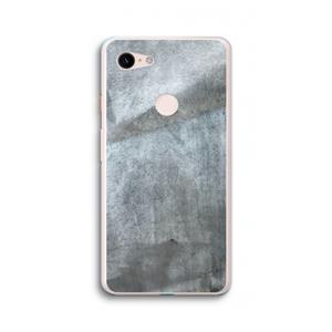 CaseCompany Grey Stone: Google Pixel 3 XL Transparant Hoesje