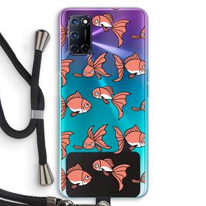 CaseCompany Blub: Oppo A92 Transparant Hoesje met koord